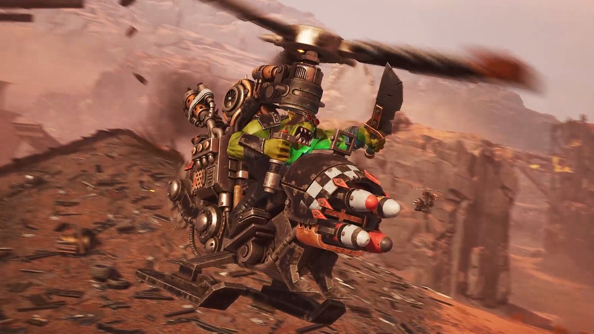 Course de véhicules orks dans Warhammer 40,000: Speed Freeks