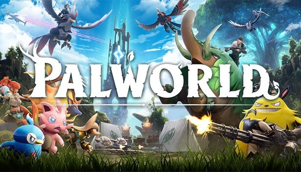Bannière officielle de Palworld affichée sur sa fiche Steam