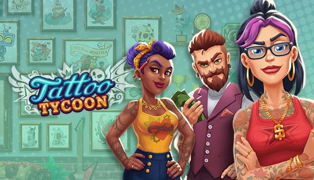 Bannière officielle de Tattoo Tycoon affichée sur sa fiche Steam